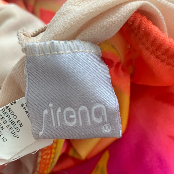 VTG 80s 90s neon tankini swimsuit Sirena vintage size 13 or small medium - Picture 6 of 11